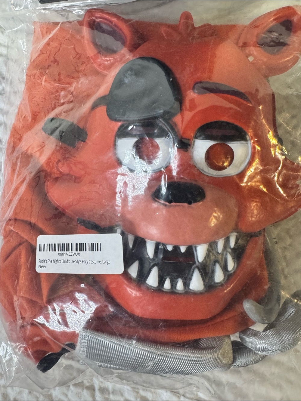 Rubie's Foxy Costume Hood — Orange Plush Mask Accessory